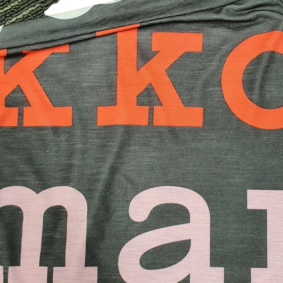 Adidas Marimekko Oversized T Shirt Top XS Black Multi Spell Out - Picture 7 of 9